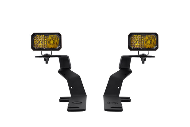 Stage Series 2in LED Ditch Light Kit for 2017-2020 Ford Raptor, Pro Yellow Combo Diode Dynamics